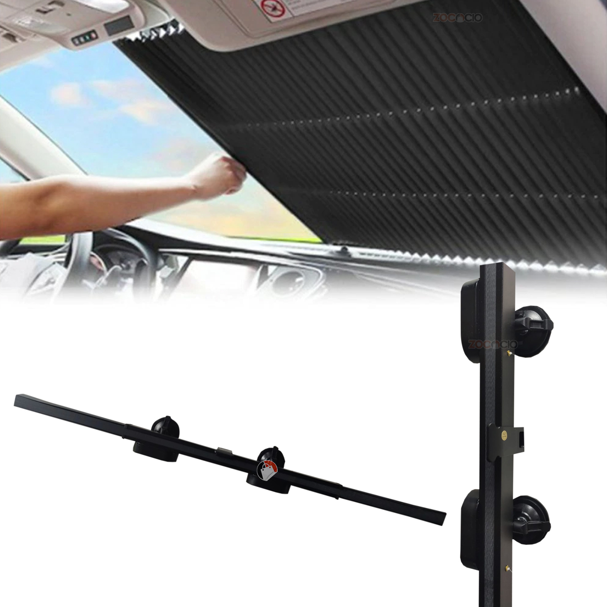 Miniatura 5 de Parasol Retráctil Para Parabrisas Carro